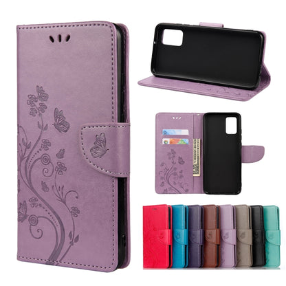 Butterfly Flower Pattern Horizontal Flip Leather Case with Holder & Card Slots & Wallet, For Xiaomi Redmi Note 10 5G, For Xiaomi Redmi Note 10 / Note 10s, For Xiaomi Poco F3