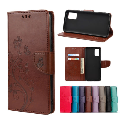 Butterfly Flower Pattern Horizontal Flip Leather Case with Holder & Card Slots & Wallet, For Xiaomi Redmi Note 10 5G, For Xiaomi Redmi Note 10 / Note 10s, For Xiaomi Poco F3