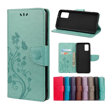 Butterfly Flower Pattern Horizontal Flip Leather Case with Holder & Card Slots & Wallet, For Xiaomi Redmi Note 10 5G, For Xiaomi Redmi Note 10 / Note 10s, For Xiaomi Poco F3