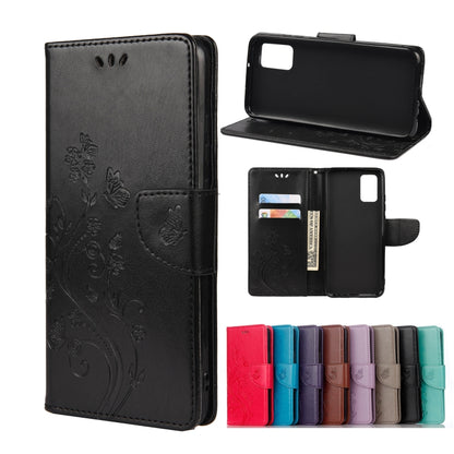 Butterfly Flower Pattern Horizontal Flip Leather Case with Holder & Card Slots & Wallet, Series 1