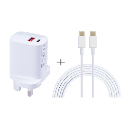 20W USB-C / Type-C + USB Ports Charger with 100W Type-C to Type-C Fast Charging Cable, 1m Type-C to Type-C, UK Plug, 1m Type-C to Type-C, US Plug, 1m Type-C to Type-C, EU Plug, 2m Type-C to Type-C, UK Plug, 2m Type-C to Type-C, US Plug�����������������...