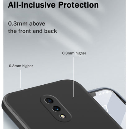 Solid Color Imitation Liquid Silicone Straight Edge Dropproof Full Coverage Protective Case, For OnePlus 7, For OnePlus 7 Pro