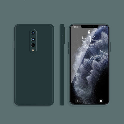 Solid Color Imitation Liquid Silicone Straight Edge Dropproof Full Coverage Protective Case, For OnePlus 8, For OnePlus 8 Pro