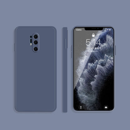 Solid Color Imitation Liquid Silicone Straight Edge Dropproof Full Coverage Protective Case, For OnePlus 8, For OnePlus 8 Pro