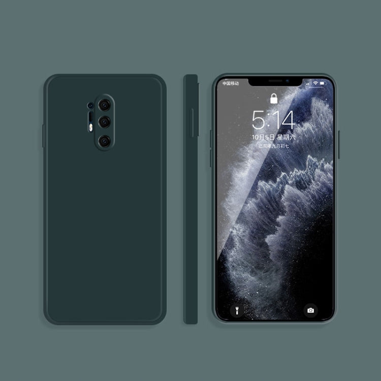 Solid Color Imitation Liquid Silicone Straight Edge Dropproof Full Coverage Protective Case, For OnePlus 8, For OnePlus 8 Pro