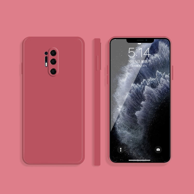 Solid Color Imitation Liquid Silicone Straight Edge Dropproof Full Coverage Protective Case, For OnePlus 8, For OnePlus 8 Pro