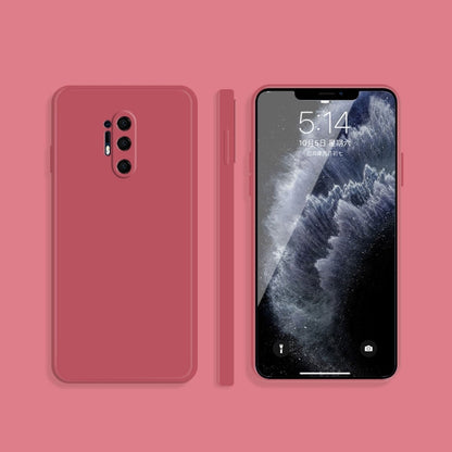 Solid Color Imitation Liquid Silicone Straight Edge Dropproof Full Coverage Protective Case, For OnePlus 8, For OnePlus 8 Pro