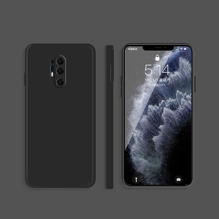 Solid Color Imitation Liquid Silicone Straight Edge Dropproof Full Coverage Protective Case, For OnePlus 8, For OnePlus 8 Pro