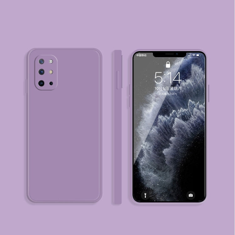 Solid Color Imitation Liquid Silicone Straight Edge Dropproof Full Coverage Protective Case, For OnePlus 8T, For OnePlus 9