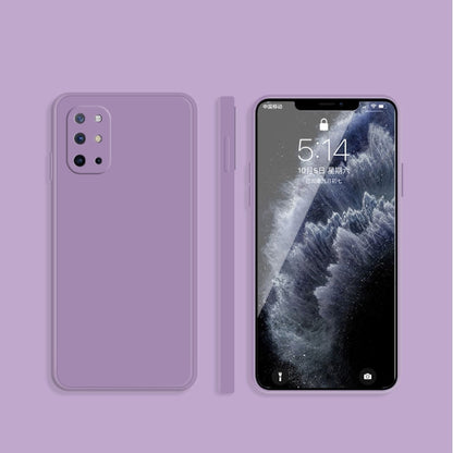 Solid Color Imitation Liquid Silicone Straight Edge Dropproof Full Coverage Protective Case, For OnePlus 8T, For OnePlus 9
