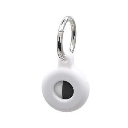 Hollow Anti-scratch Silicone Shockproof Protective Cover Case with Keychain Hook Loop, For AirTag