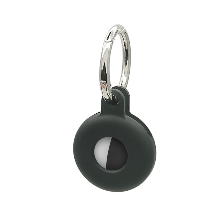 Hollow Anti-scratch Silicone Shockproof Protective Cover Case with Keychain Hook Loop, For AirTag