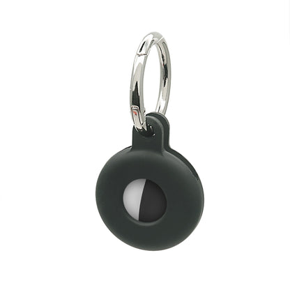 Hollow Anti-scratch Silicone Shockproof Protective Cover Case with Keychain Hook Loop, For AirTag