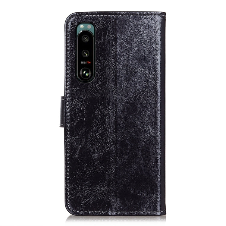 Retro Crazy Horse Texture Horizontal Flip Leather Case with Holder & Card Slots & Photo Frame & Wallet, For Sony Xperia 5 III