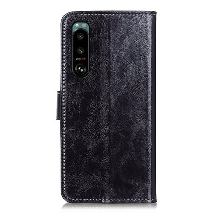 Retro Crazy Horse Texture Horizontal Flip Leather Case with Holder & Card Slots & Photo Frame & Wallet, For Sony Xperia 5 III