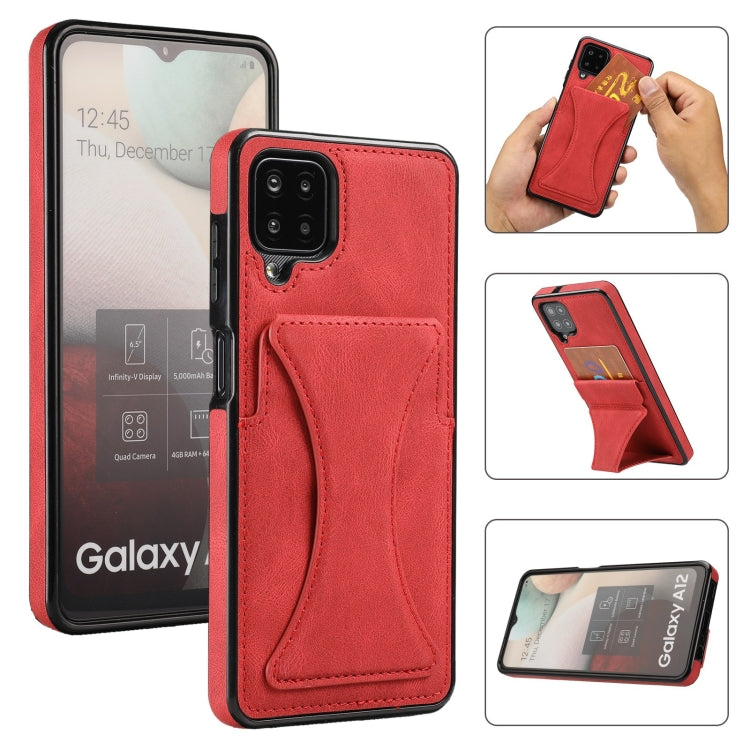 Ultra-thin Shockproof Protective Case with Holder, For Samsung Galaxy A12, For Samsung Galaxy A72 5G / 4G, For Samsung Galaxy S21 Ultra 5G