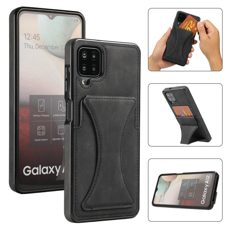 Ultra-thin Shockproof Protective Case with Holder, For Samsung Galaxy A12, For Samsung Galaxy A72 5G / 4G, For Samsung Galaxy S21 Ultra 5G