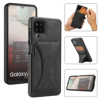 Ultra-thin Shockproof Protective Case with Holder, For Samsung Galaxy A12, For Samsung Galaxy A72 5G / 4G, For Samsung Galaxy S21 Ultra 5G