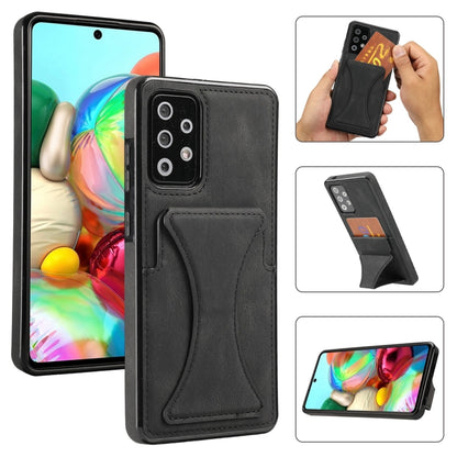 Ultra-thin Shockproof Protective Case with Holder, For Samsung Galaxy A12, For Samsung Galaxy A72 5G / 4G, For Samsung Galaxy S21 Ultra 5G