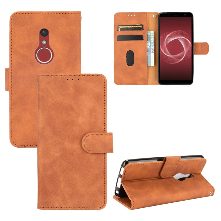 Solid Color Skin Feel Magnetic Buckle Horizontal Flip Calf Texture PU Leather Case with Holder & Card Slots & Wallet