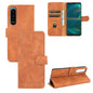 Solid Color Skin Feel Magnetic Buckle Horizontal Flip Calf Texture PU Leather Case with Holder & Card Slots & Wallet, For Fujitsu Be4 Plus F-41B, For Nokia X10, For Sony Xperia 5 III