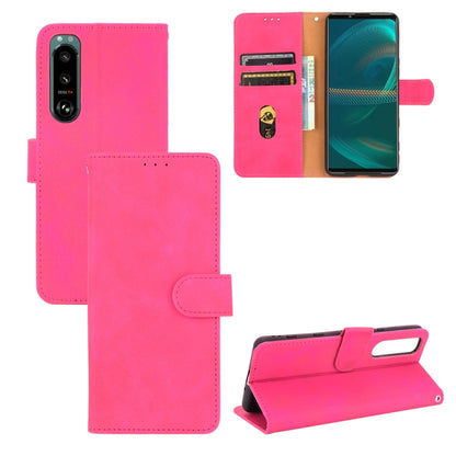 Solid Color Skin Feel Magnetic Buckle Horizontal Flip Calf Texture PU Leather Case with Holder & Card Slots & Wallet, For Fujitsu Be4 Plus F-41B, For Nokia X10, For Sony Xperia 5 III