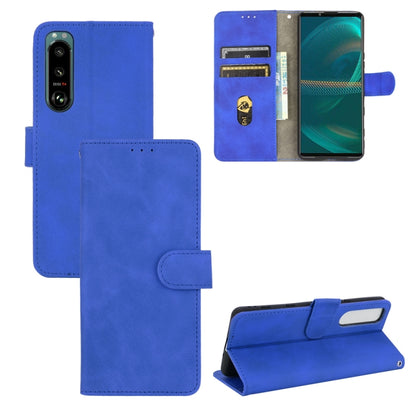 Solid Color Skin Feel Magnetic Buckle Horizontal Flip Calf Texture PU Leather Case with Holder & Card Slots & Wallet, For Fujitsu Be4 Plus F-41B, For Nokia X10, For Sony Xperia 5 III