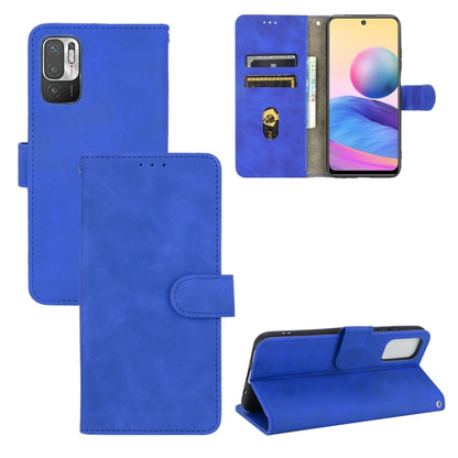 Solid Color Skin Feel Magnetic Buckle Horizontal Flip Calf Texture PU Leather Case with Holder & Card Slots & Wallet