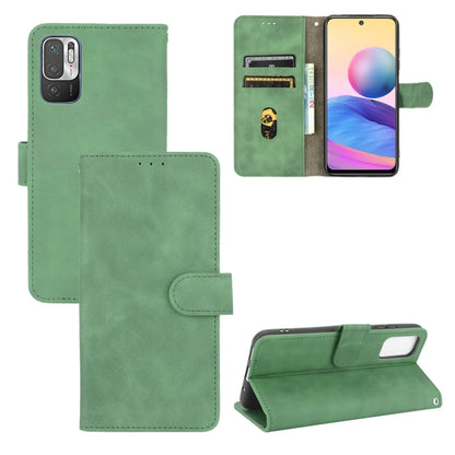 Solid Color Skin Feel Magnetic Buckle Horizontal Flip Calf Texture PU Leather Case with Holder & Card Slots & Wallet