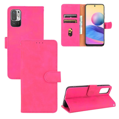 Solid Color Skin Feel Magnetic Buckle Horizontal Flip Calf Texture PU Leather Case with Holder & Card Slots & Wallet