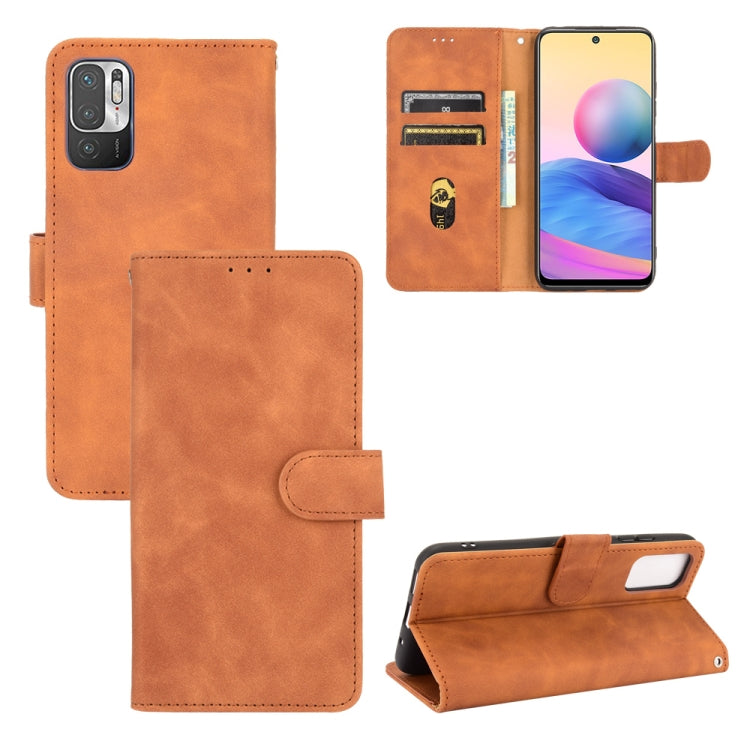 Solid Color Skin Feel Magnetic Buckle Horizontal Flip Calf Texture PU Leather Case with Holder & Card Slots & Wallet