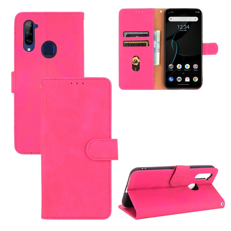 Solid Color Skin Feel Magnetic Buckle Horizontal Flip Calf Texture PU Leather Case with Holder & Card Slots & Wallet
