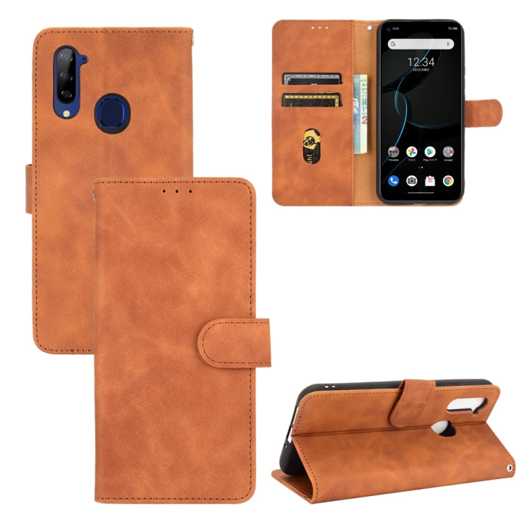 Solid Color Skin Feel Magnetic Buckle Horizontal Flip Calf Texture PU Leather Case with Holder & Card Slots & Wallet