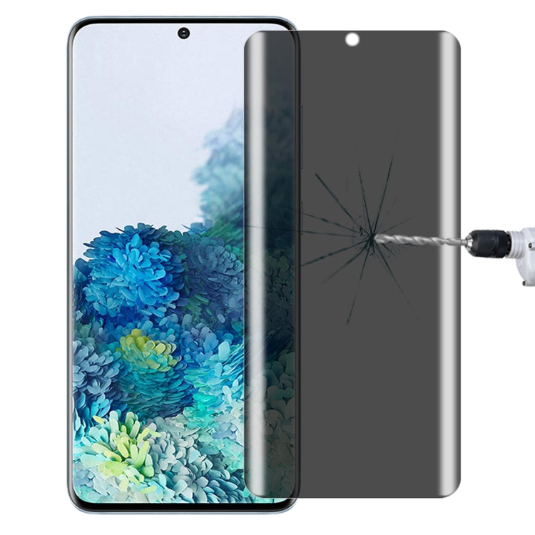 For OnePlus 9 Pro No Fingerprint Unlock 0.3mm 9H Surface Hardness 3D Curved Surface Privacy Glass Film