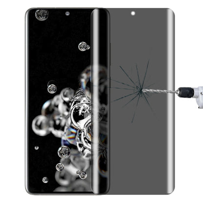 For OnePlus 9 Pro No Fingerprint Unlock 0.3mm 9H Surface Hardness 3D Curved Surface Privacy Glass Film