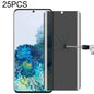 For OnePlus 9 Pro No Fingerprint Unlock 25pcs 0.3mm 9H Surface Hardness 3D Curved Surface Privacy Glass Film
