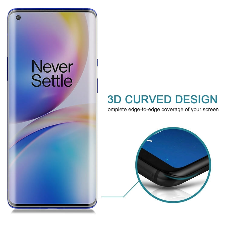 For OnePlus 9 Pro No Fingerprint Unlock 25pcs 0.3mm 9H Surface Hardness 3D Curved Surface Privacy Glass Film