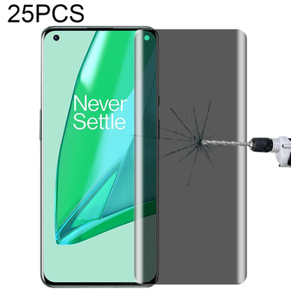 For OnePlus 9 Pro No Fingerprint Unlock 25pcs 0.3mm 9H Surface Hardness 3D Curved Surface Privacy Glass Film, For OnePlus 8 Pro (25 PCS), For Xiaomi Mi 11 (25 PCS), For vivo X50 Pro (25 PCS), For OPPO Reno5 Pro 5G (25 PCS), For OnePlus 9 Pro (25 PCS)  ...