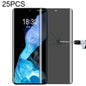 For OnePlus 9 Pro No Fingerprint Unlock 25pcs 0.3mm 9H Surface Hardness 3D Curved Surface Privacy Glass Film, For OnePlus 8 Pro (25 PCS), For Xiaomi Mi 11 (25 PCS), For vivo X50 Pro (25 PCS), For OPPO Reno5 Pro 5G (25 PCS), For OnePlus 9 Pro (25 PCS)  ...