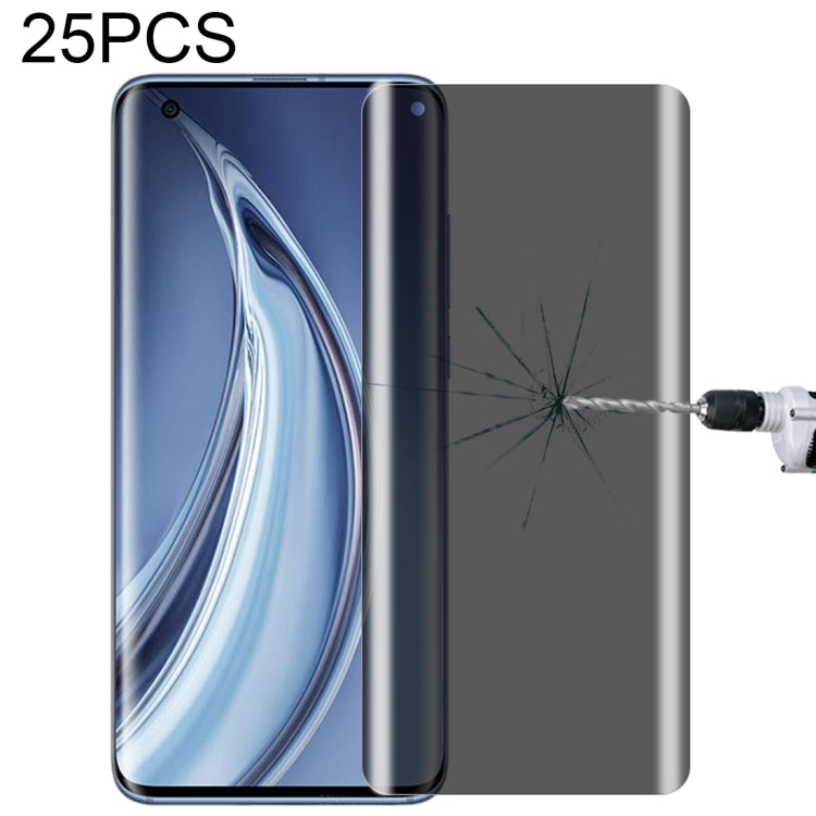 For OnePlus 9 Pro No Fingerprint Unlock 25pcs 0.3mm 9H Surface Hardness 3D Curved Surface Privacy Glass Film, For OnePlus 8 Pro (25 PCS), For Xiaomi Mi 11 (25 PCS), For vivo X50 Pro (25 PCS), For OPPO Reno5 Pro 5G (25 PCS), For OnePlus 9 Pro (25 PCS)  ...