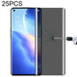 For OnePlus 9 Pro No Fingerprint Unlock 25pcs 0.3mm 9H Surface Hardness 3D Curved Surface Privacy Glass Film, For OnePlus 8 Pro (25 PCS), For Xiaomi Mi 11 (25 PCS), For vivo X50 Pro (25 PCS), For OPPO Reno5 Pro 5G (25 PCS), For OnePlus 9 Pro (25 PCS)  ...