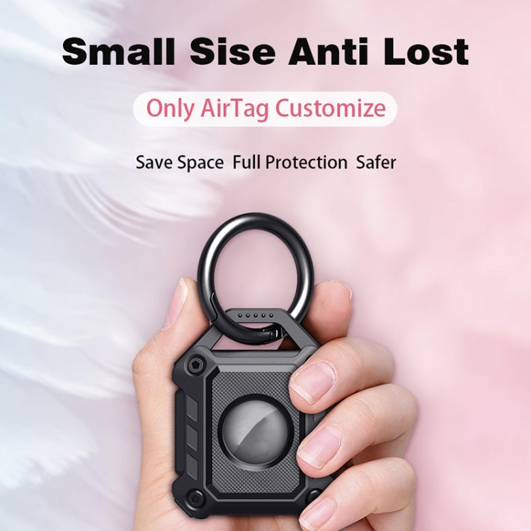 Anti-scratch Shockproof TPU Protective Cover Case with Keychain Hook Loop for AirTag