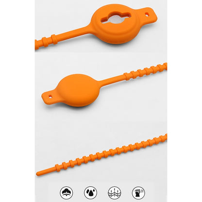 Drawstring Type Luminous Silicone Protective Case for AirTag