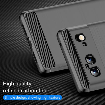 Brushed Texture Carbon Fiber TPU Case, For Google Pixel 6, For Google Pixel 6 Pro