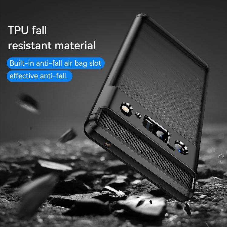 Brushed Texture Carbon Fiber TPU Case