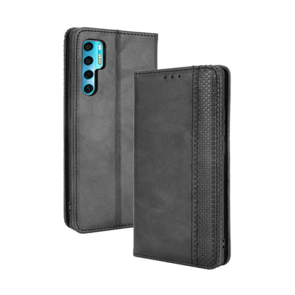 Magnetic Buckle Retro Crazy Horse Texture Horizontal Flip Leather Case with Holder & Card Slots & Photo Frame, Series 3