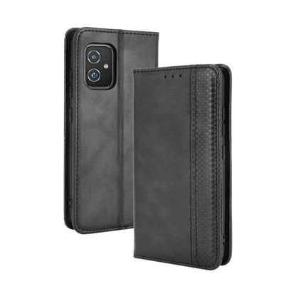 Magnetic Buckle Retro Crazy Horse Texture Horizontal Flip Leather Case with Holder & Card Slots & Photo Frame, Series 3