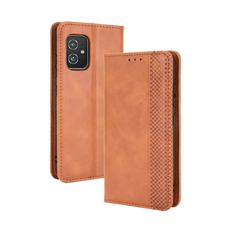 Magnetic Buckle Retro Crazy Horse Texture Horizontal Flip Leather Case with Holder & Card Slots & Photo Frame, Series 3