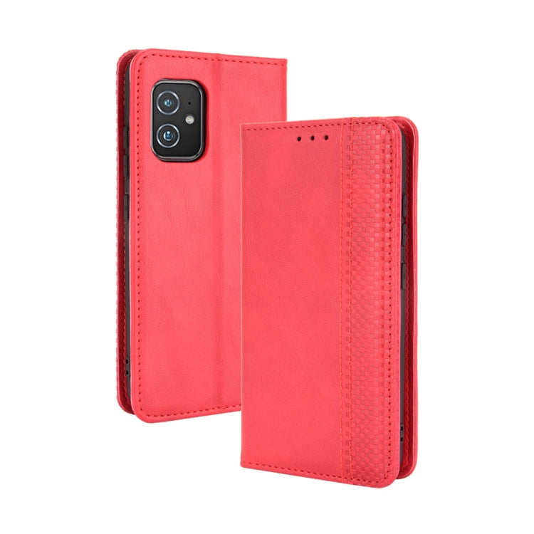 Magnetic Buckle Retro Crazy Horse Texture Horizontal Flip Leather Case with Holder & Card Slots & Photo Frame, Series 3