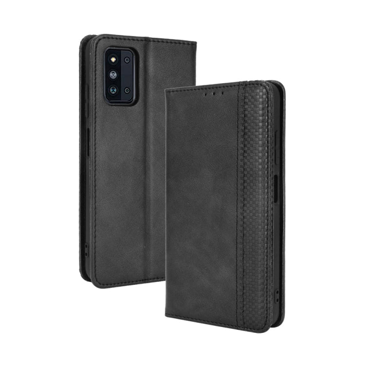 Magnetic Buckle Retro Crazy Horse Texture Horizontal Flip Leather Case with Holder & Card Slots & Photo Frame, Series 3